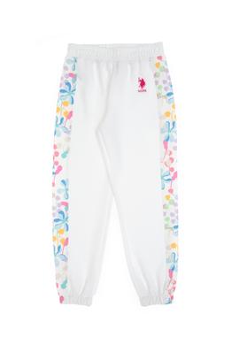 Kız Çocuk Beyaz Carrot Fit Renkli Baskılı Eşofman Altı - 50300939002