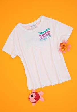 Kız Çocuk Beyaz Tişört - 50300971003