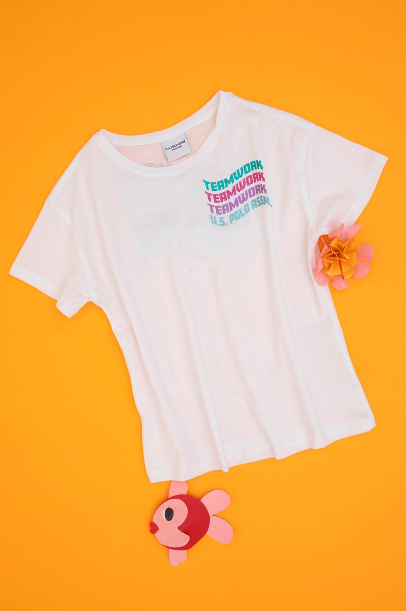 Kız Çocuk Beyaz Tişört