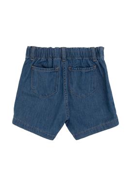 Kız Çocuk Mavi Pile Detaylı Jean Şort Etek - 50308075005