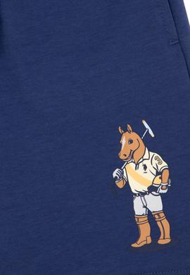 Erkek Çocuk Açık Lacivert Örme Şort - 50301138011