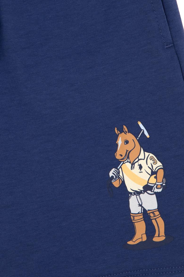 Erkek Çocuk Açık Lacivert Örme Şort - 50301138011