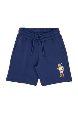 Erkek Çocuk Açık Lacivert Örme Şort - 50301138011