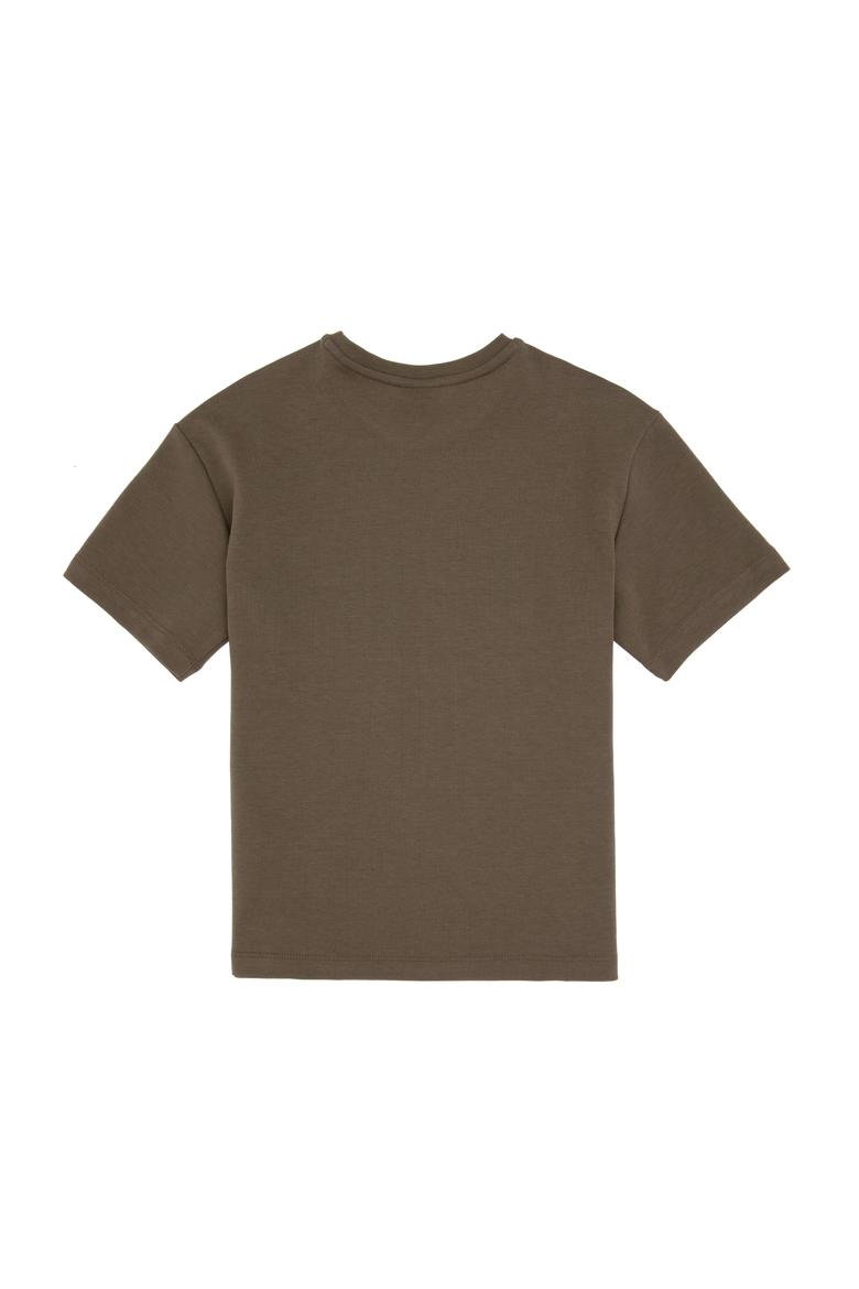 Erkek Çocuk Vizon Comfort Bisiklet Yaka Tişört - 50301170006