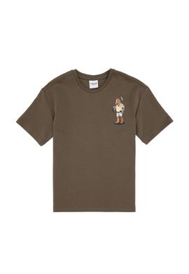 Erkek Çocuk Vizon Comfort Bisiklet Yaka Tişört - 50301170006