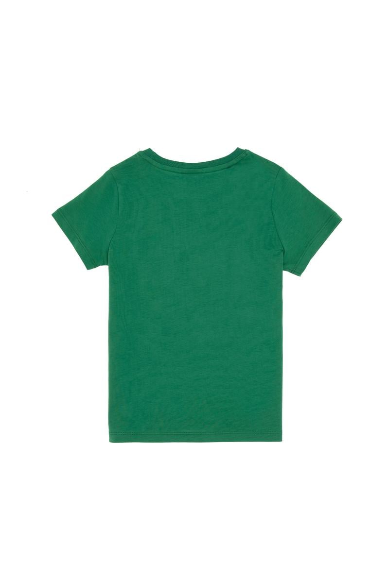 Erkek Çocuk Yeşil Bisiklet Yaka Tişört