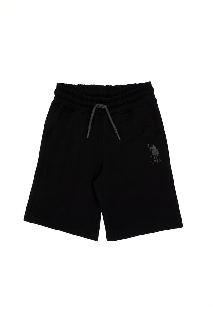 Erkek Çocuk Siyah Örme Şort