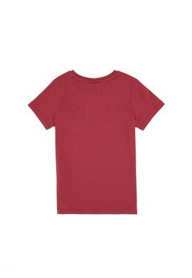 Erkek Çocuk Vişne Bisiklet Yaka Tişört - 50307313027