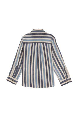 Erkek Çocuk İndigo Uzun Kollu Gömlek - 50300413007