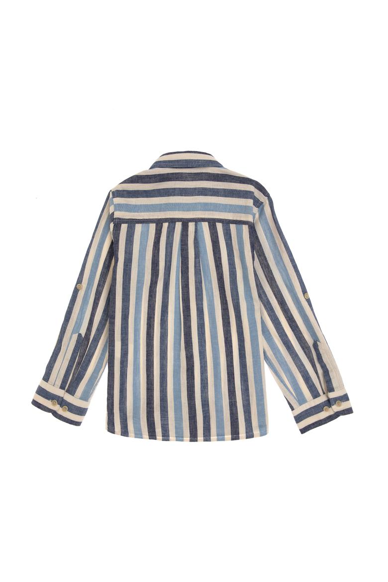 Erkek Çocuk İndigo Uzun Kollu Gömlek - 50300413007