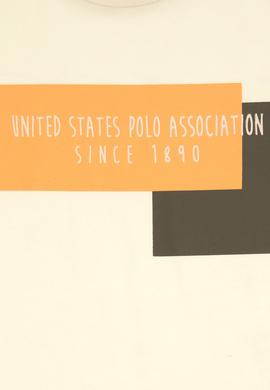 Erkek Çocuk Krem Bisiklet Yaka Tişört - 50299946068