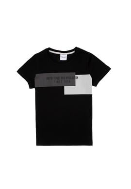 Erkek Çocuk Siyah Tişört - 50299946056