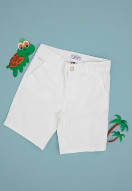 Erkek Çocuk Beyaz Dokuma Şort - 50300540015