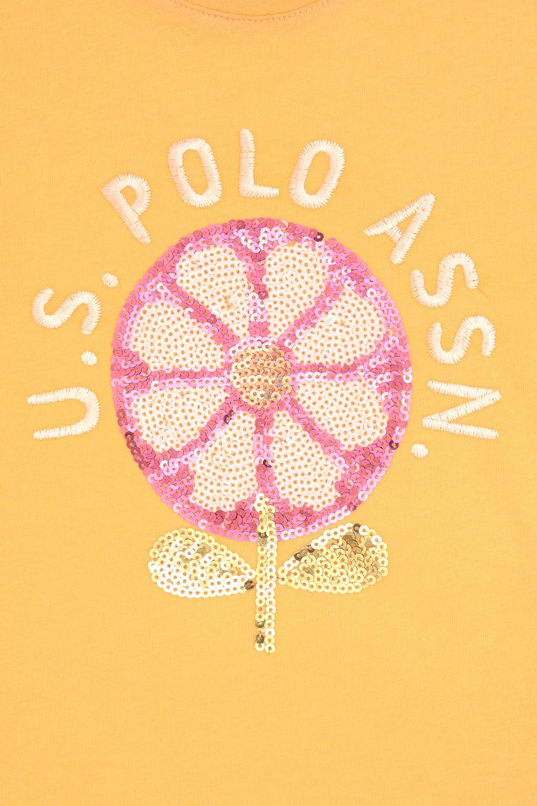 Kız Çocuk Turuncu Tişört - 50300950021