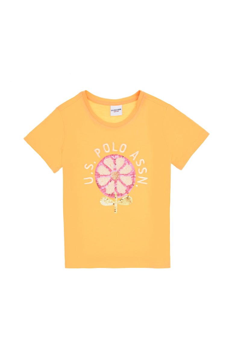 Kız Çocuk Turuncu Tişört - 50300950021