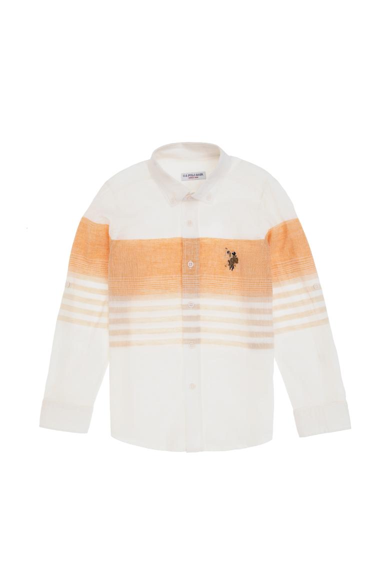 Erkek Çocuk Turuncu Uzun Kollu Gömlek - 50300394016