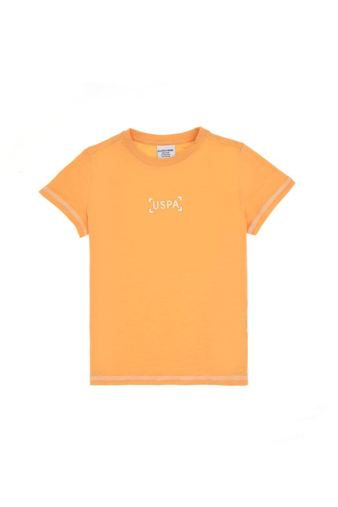 Erkek Çocuk Kavun Bisiklet Yaka Tişört