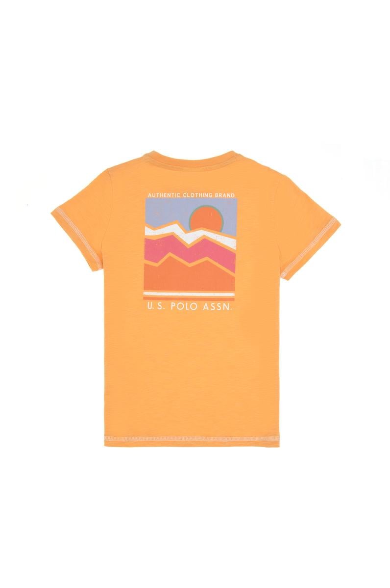 Erkek Çocuk Kavun Bisiklet Yaka Tişört