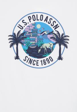 Erkek Çocuk Beyaz Bisiklet Yaka Tişört - 50300924028