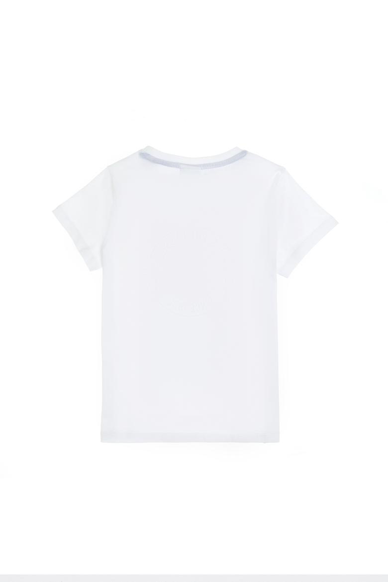 Erkek Çocuk Beyaz Bisiklet Yaka Tişört - 50300924028