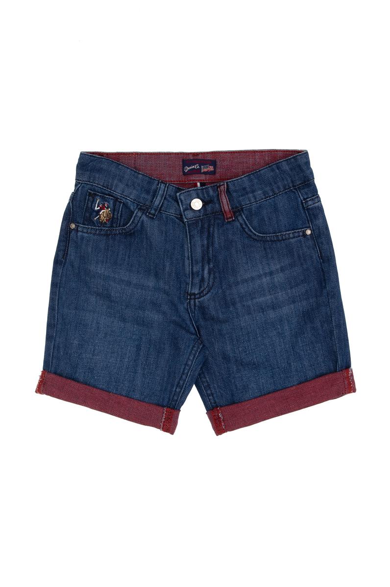 Erkek Çocuk Bordo Jean Şort