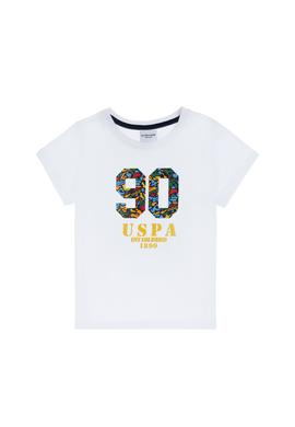 Erkek Çocuk Beyaz Bisiklet Yaka Tişört - 50307268006