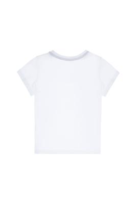 Erkek Çocuk Beyaz Bisiklet Yaka Tişört - 50307268006