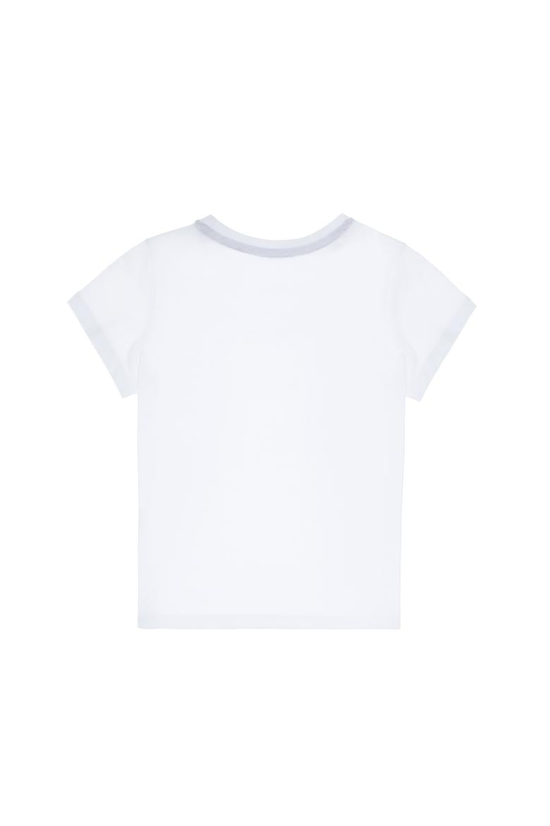 Erkek Çocuk Beyaz Bisiklet Yaka Tişört - 50307268006