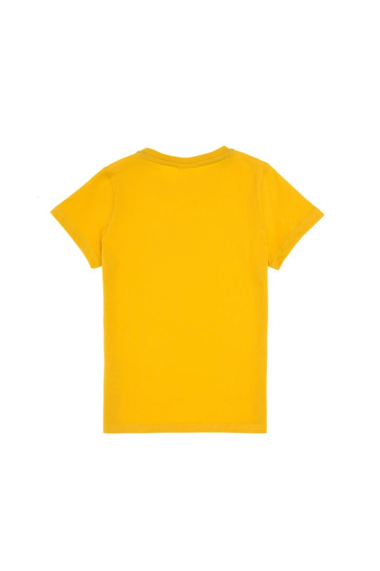 Erkek Çocuk Sarı Bisiklet Yaka Tişört - 50300383039