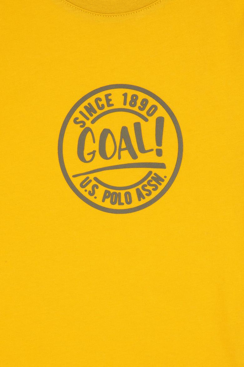 Erkek Çocuk Sarı Bisiklet Yaka Tişört - 50300383039