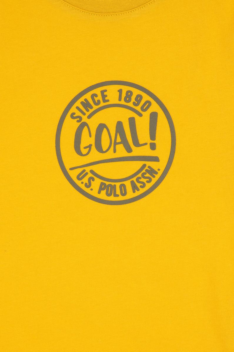 Erkek Çocuk Sarı Bisiklet Yaka Tişört