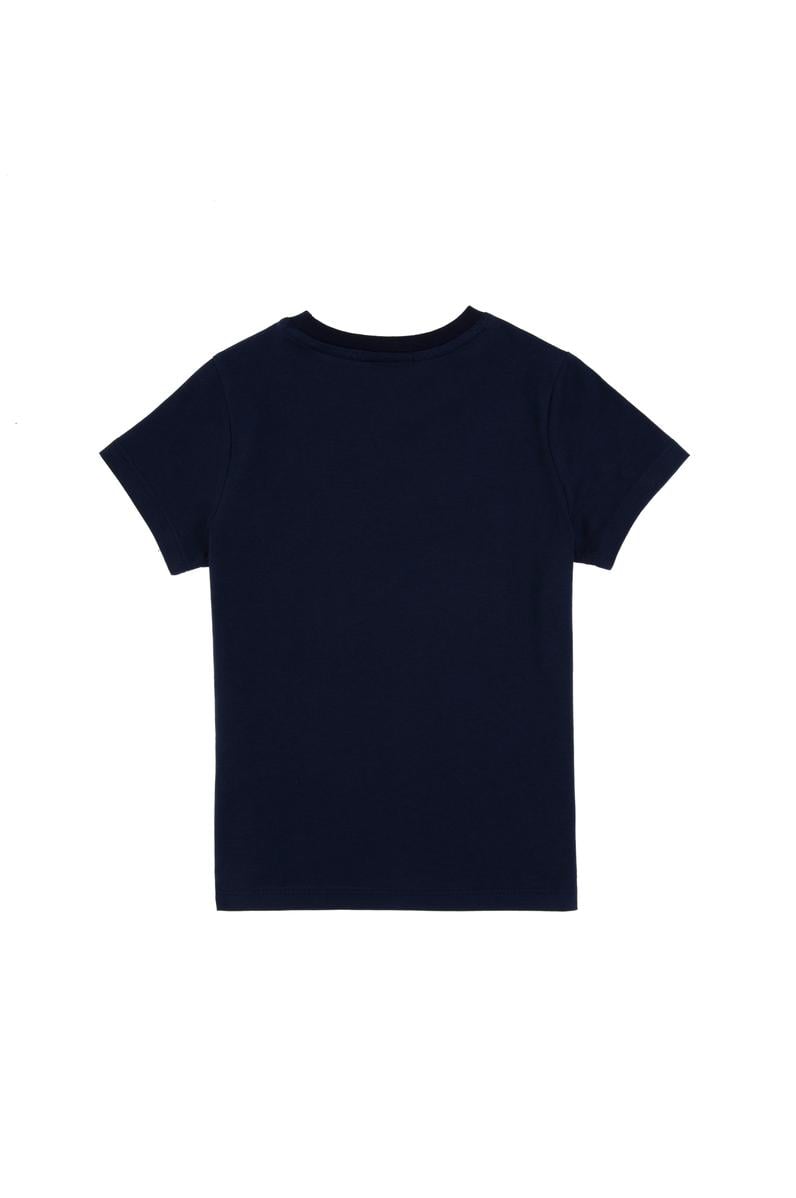 Erkek Çocuk Lacivert Bisiklet Yaka Tişört