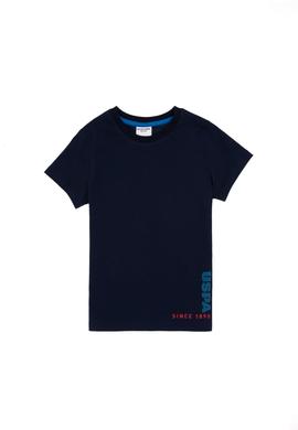 Erkek Çocuk Lacivert Bisiklet Yaka Tişört - 50307140012