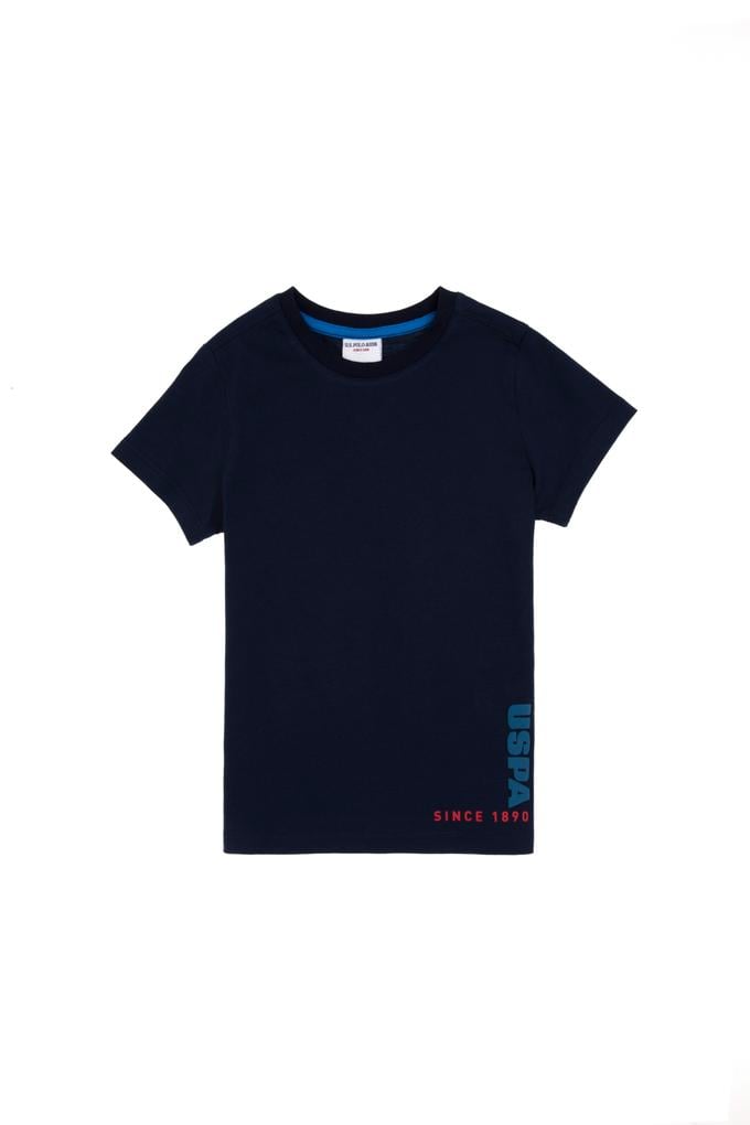 Erkek Çocuk Lacivert Bisiklet Yaka Tişört