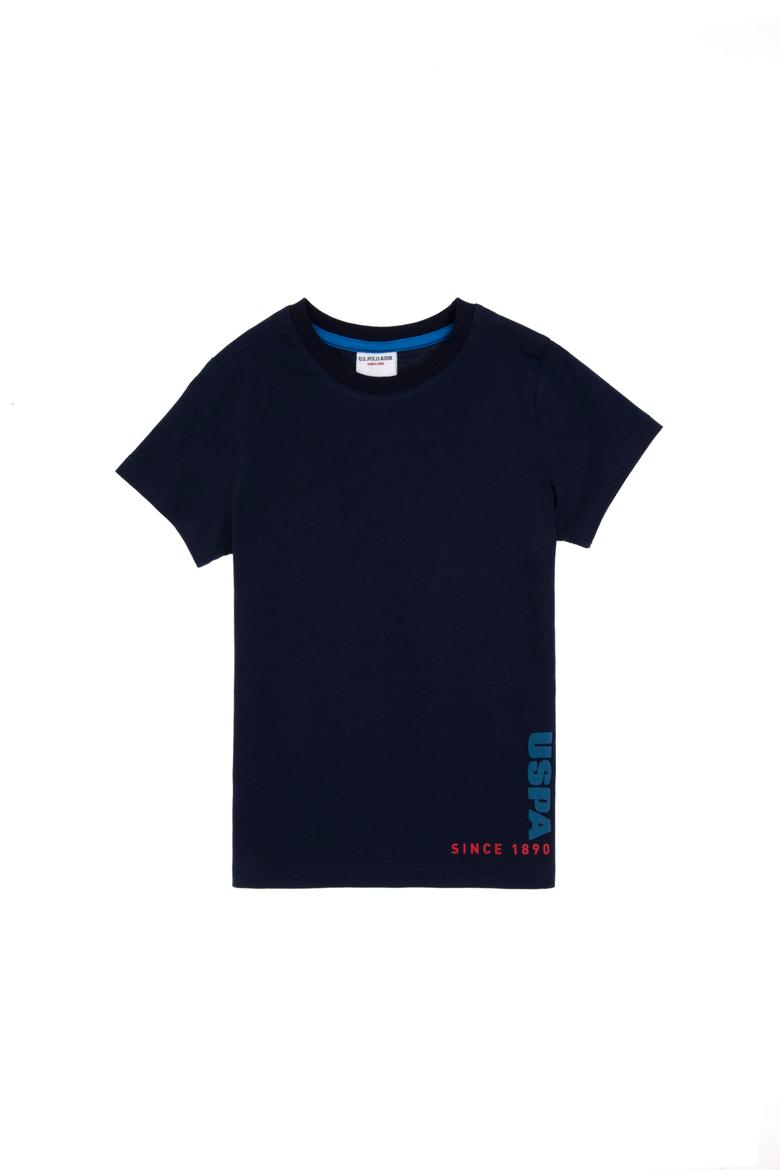 Erkek Çocuk Lacivert Bisiklet Yaka Tişört