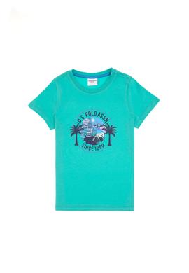 Erkek Çocuk Mint Bisiklet Yaka Tişört - 50300924008