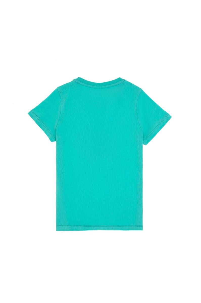 Erkek Çocuk Mint Bisiklet Yaka Tişört