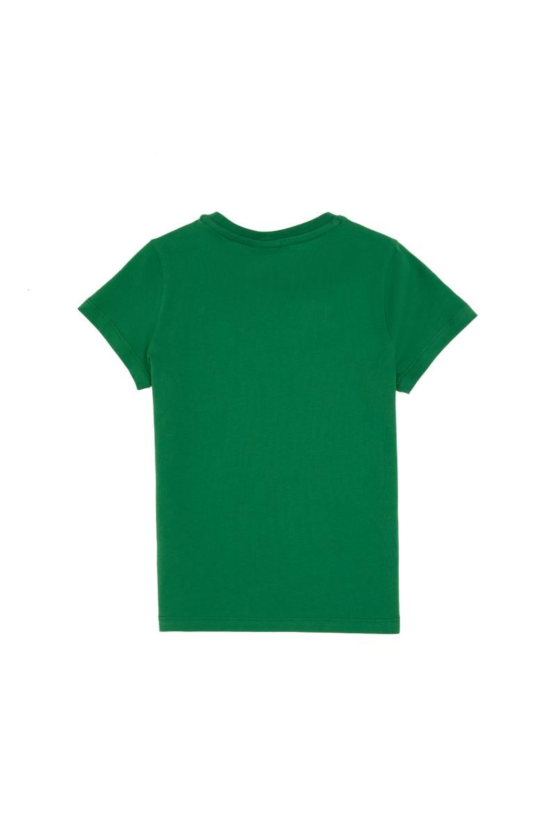 Erkek Çocuk Yeşil Bisiklet Yaka Tişört