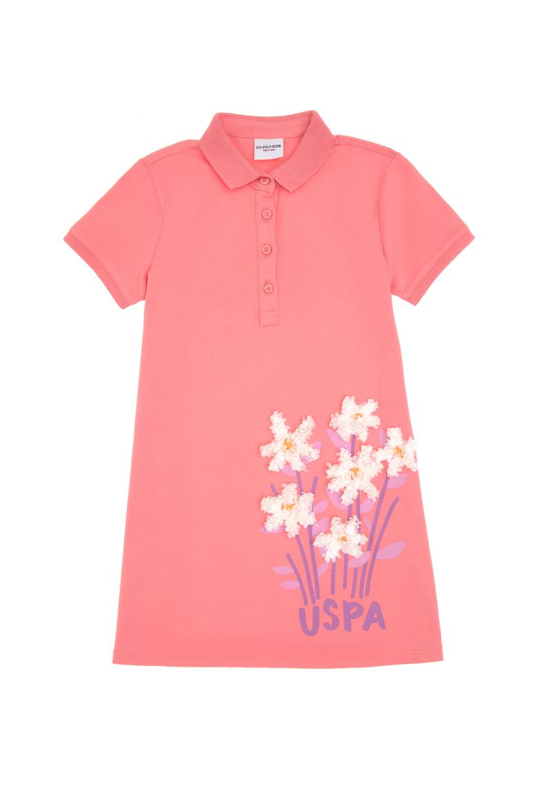 Kız Çocuk Pembe Örme Elbise