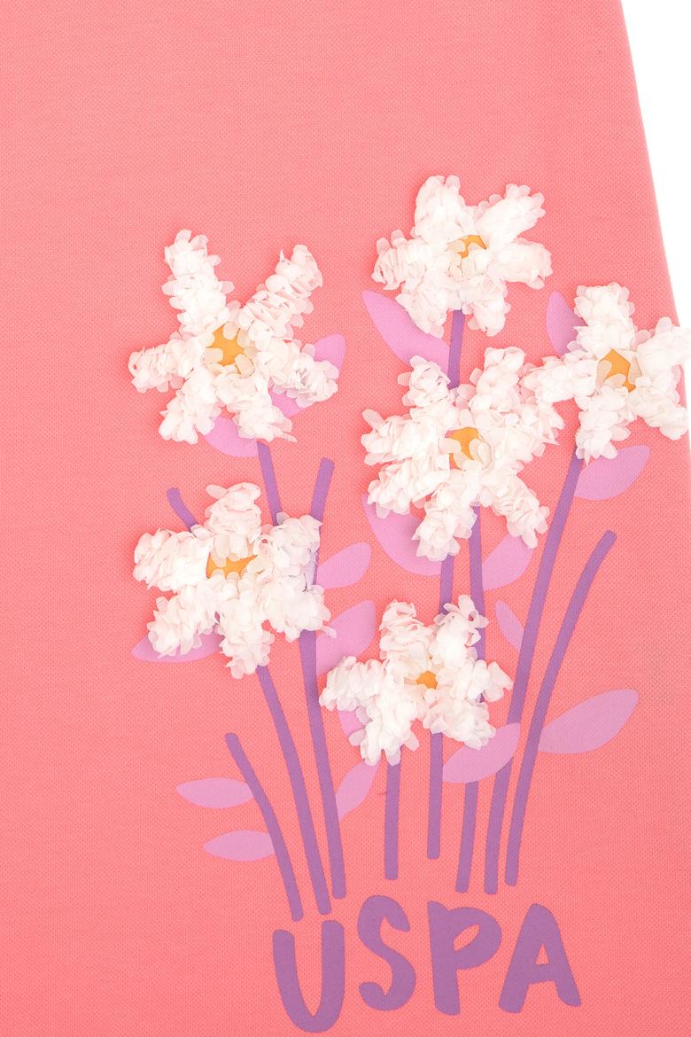 Kız Çocuk Pembe Örme Elbise - 50303278031