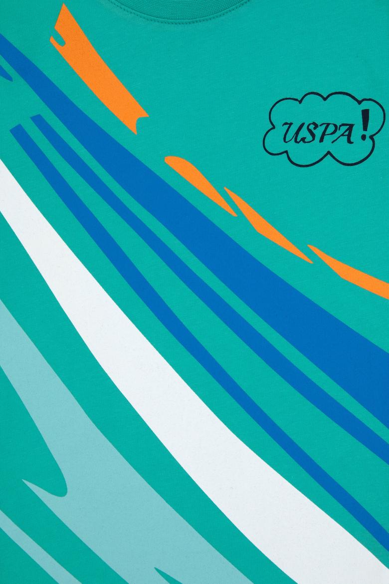 Erkek Çocuk Mint Bisiklet Yaka Tişört - 50307143019