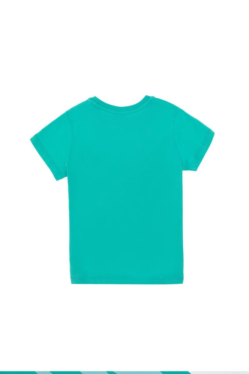 Erkek Çocuk Mint Bisiklet Yaka Tişört