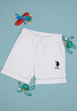 Erkek Çocuk Beyaz Örme Şort - 50306515043