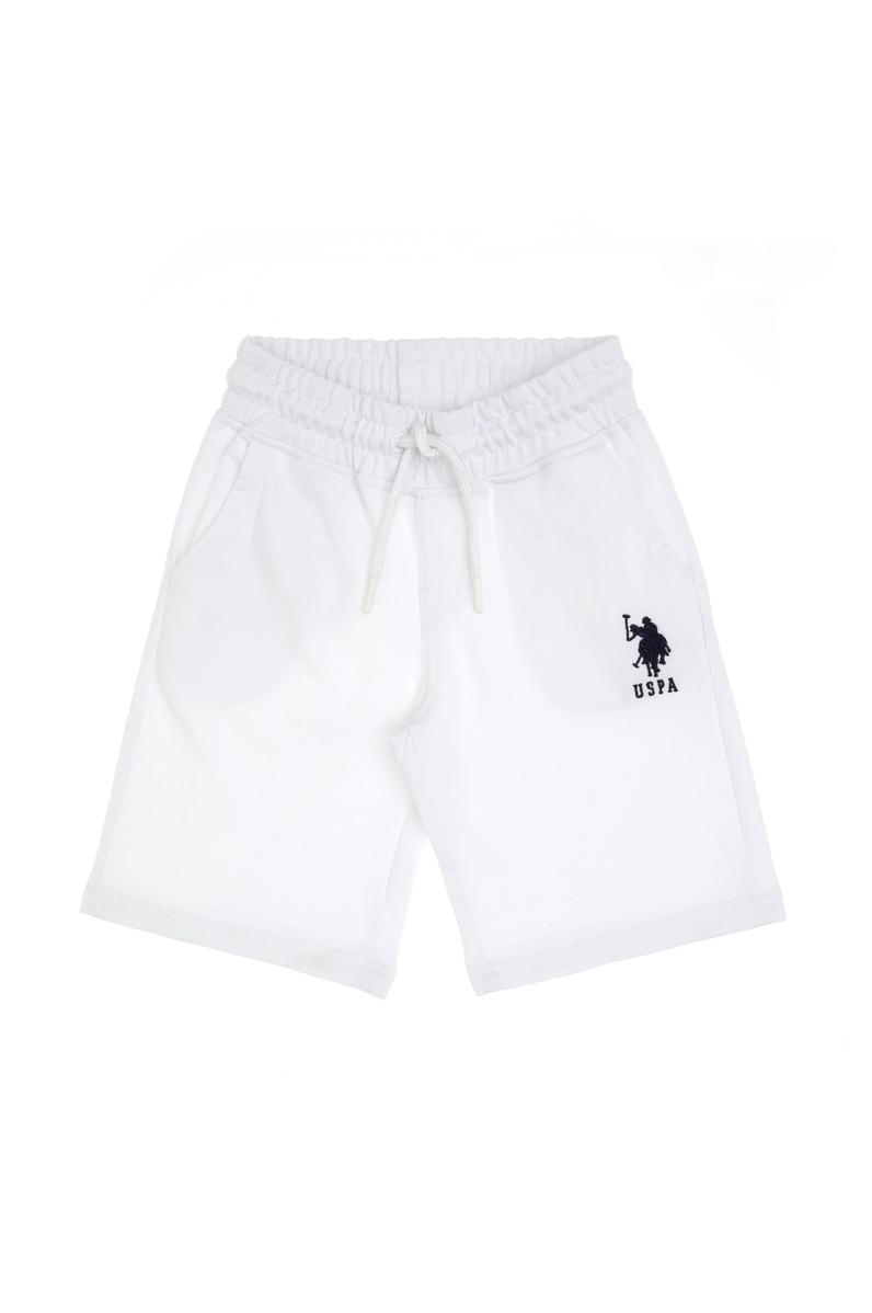 Erkek Çocuk Beyaz Örme Şort