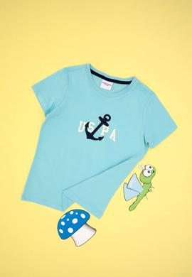 Erkek Çocuk Aqua Bisiklet Yaka Tişört - 50307298006