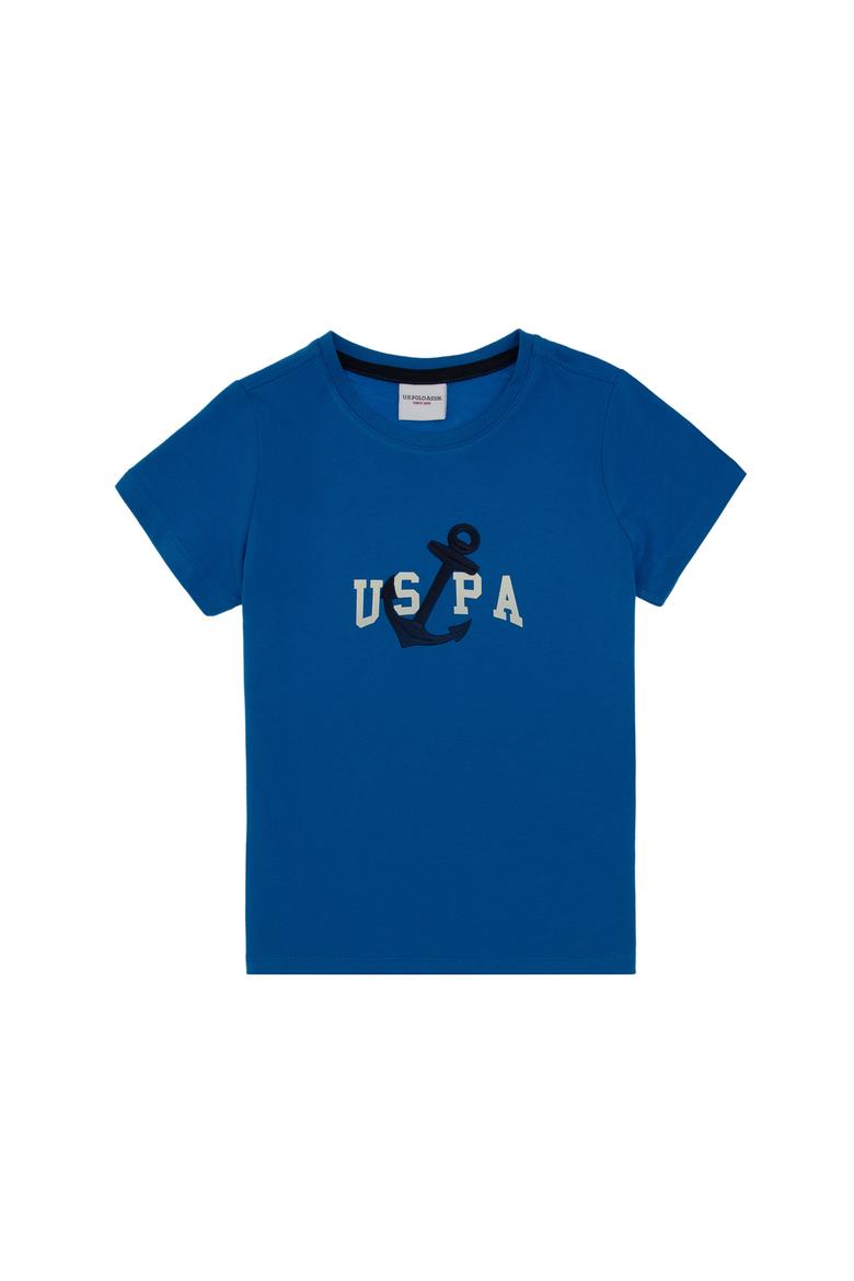 Erkek Çocuk Kobalt Bisiklet Yaka Tişört