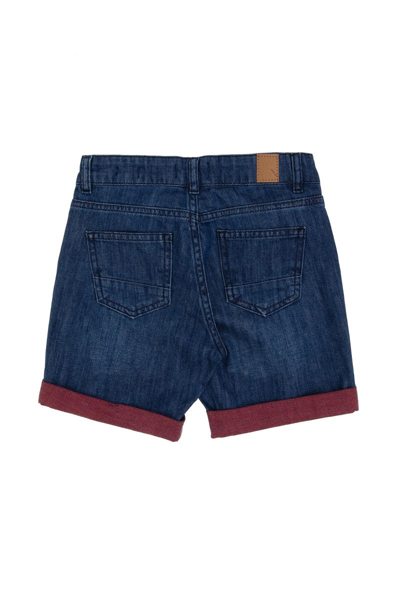 Erkek Çocuk Bordo Jean Şort