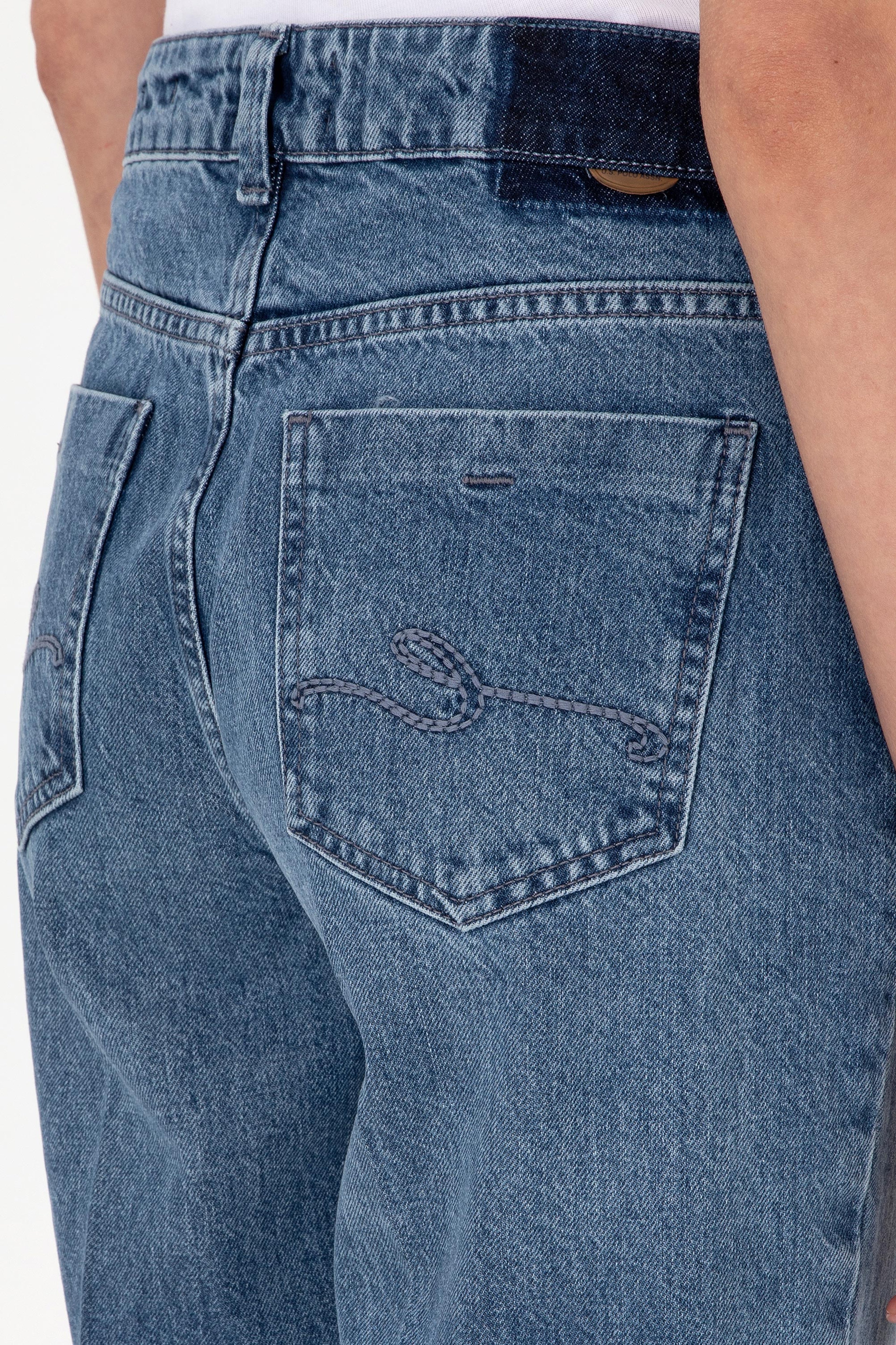 Kadın Açık Mavi Straight Fit Jean Pantolon