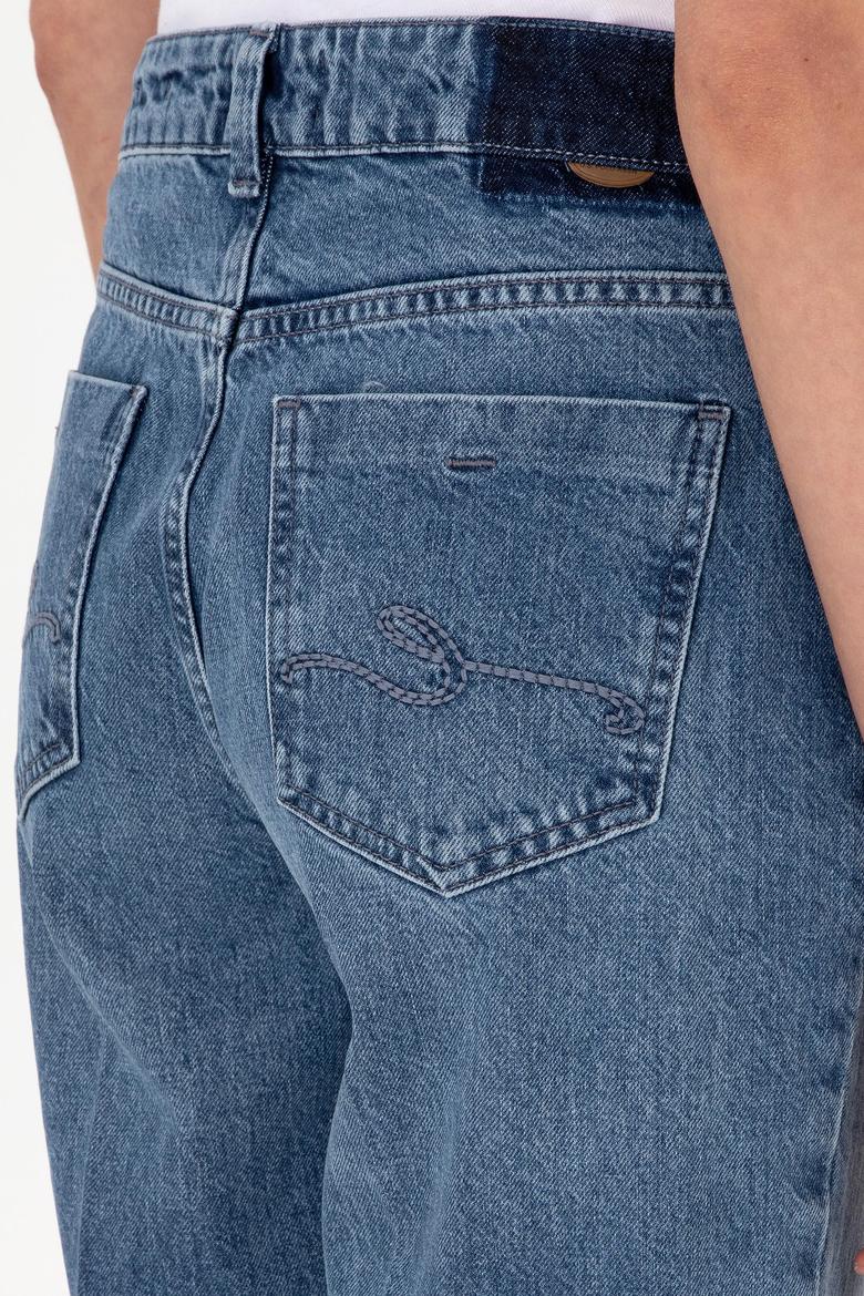 Kadın Açık Mavi Straight Fit Jean Pantolon - 50290998005