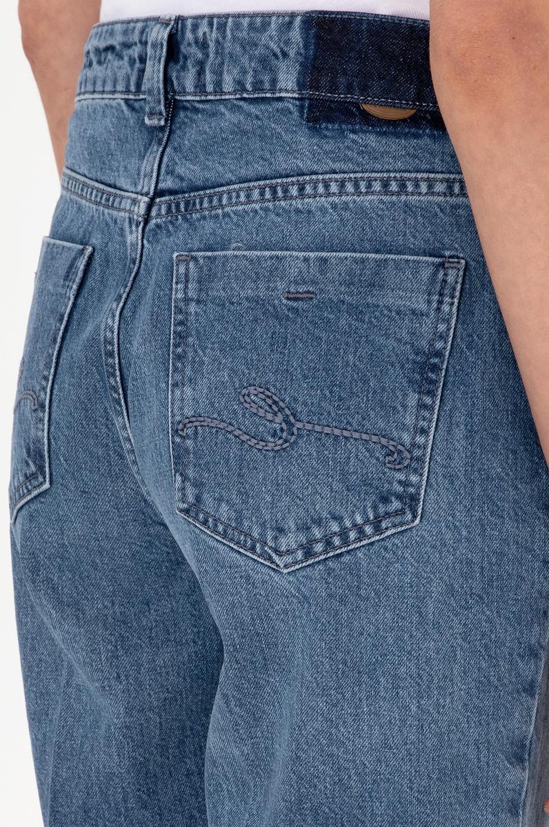 Kadın Açık Mavi Straight Fit Jean Pantolon